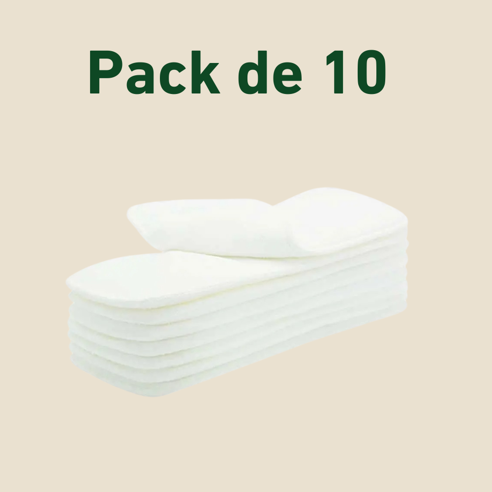 Pack d'inserts en coton et fibres de bambou